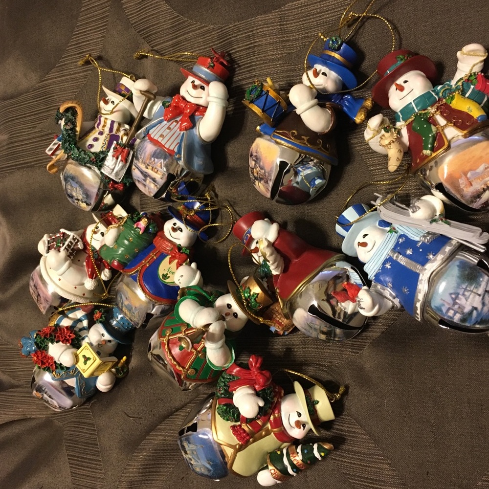 The Bradford Exchange snowman ornaments